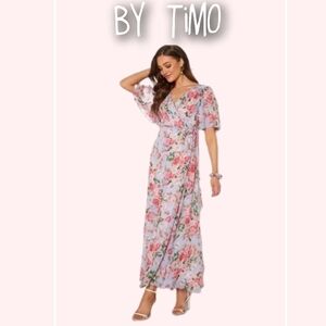 by TiMO Floral Wrap Maxi Dress